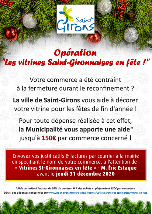Opération "Les vitrines Saint-Gironnaises en fête"