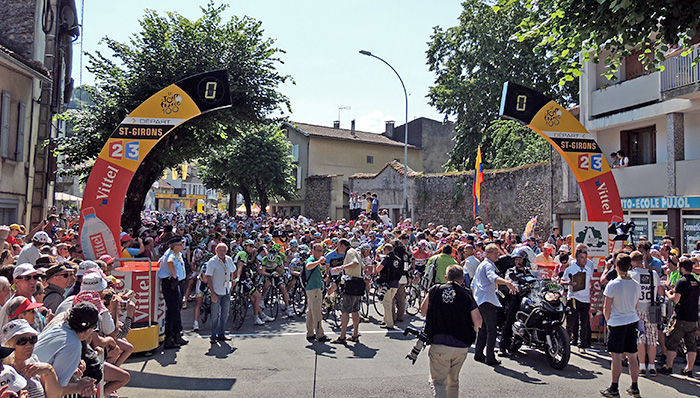 Saint-Girons, ville départ de la 100ème édition du Tour de France en 2013